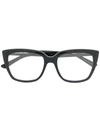 Balenciaga Tip Oversized Cat-eye Acetate Optical Glasses In Black