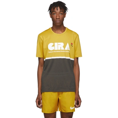Nike X Gyakusou Dri-fit Gira Performance Running T-shirt In Yellow