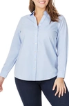 Foxcroft Chrissy Non-iron Shirt In Blue Wave