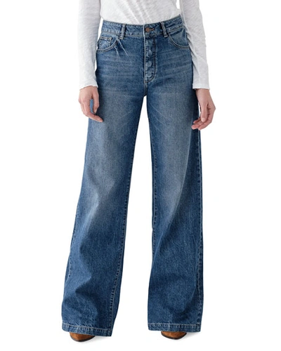 Dl Hepburn High-rise Wide-leg Jeans In Strauss