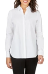 Foxcroft Kylie Non-iron Cotton Button-up Shirt In White