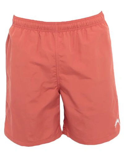 Stussy Stock Water Shorts In Red