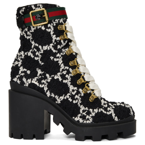 gucci boots with white laces