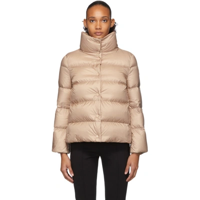 Moncler Aude Lightweight Quilted-down Jacket In 53e Blush