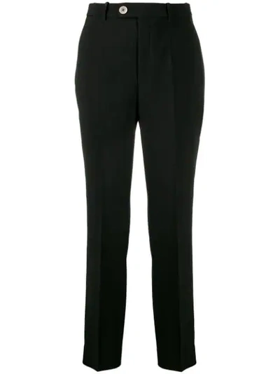 Gucci High-waisted Tailored Trousers In Black
