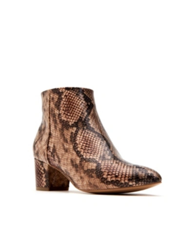 Katy Perry The Rich Snake Print Bootie In Natural Snake Multi
