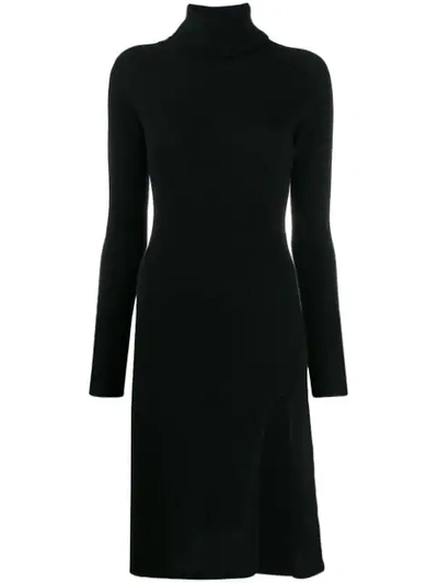 Laneus Dress In Black Wool