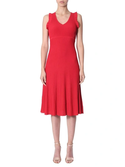 Michael Michael Kors Sleeveless Dress In Red