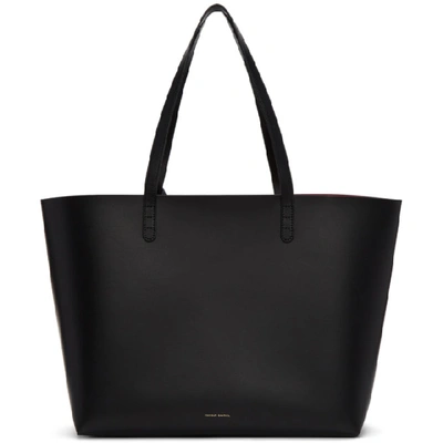 Mansur Gavriel Large Tote In Blk/flamma