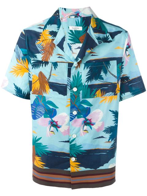 Valentino Tropical Print Shirt | ModeSens