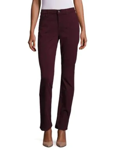 Jen7 By 7 For All Mankind Mid-rise Slim Straight-leg Jeans In Potent Purple