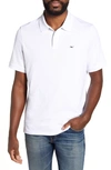 Vineyard Vines Regular Fit Stretch Pique Polo In White Cap