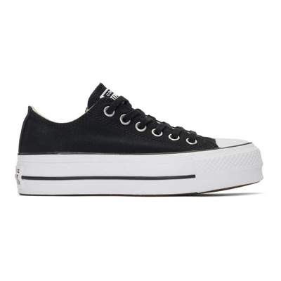 Converse Chuck Taylor All Star Lift Leather Low-top Sneakers In Black/white