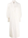 Temperley London Chrissie Cable-knit Cardi-coat In White