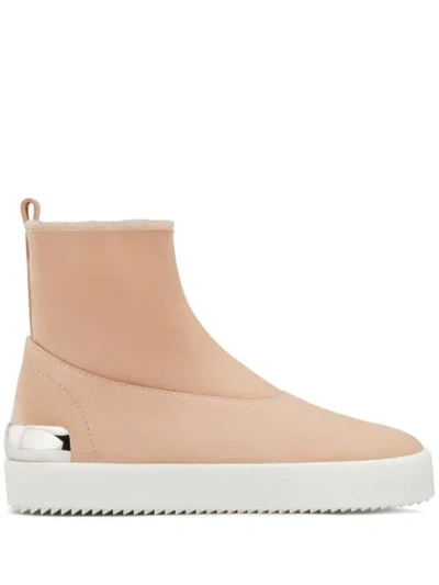 Giuseppe Zanotti Tracy Zip-up Ankle Boots In Pink