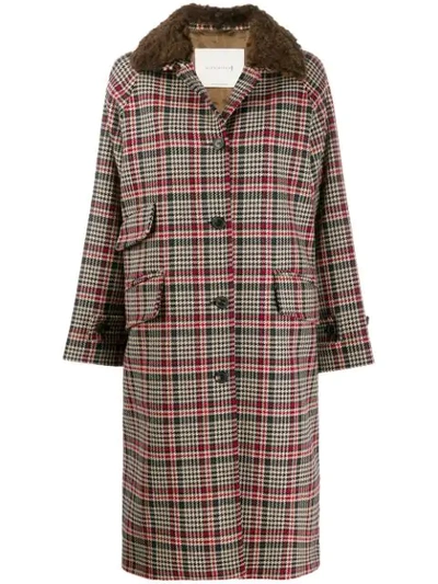 Mackintosh Forfar Brown Check Virgin Wool Coat | Lm-1001f/fur