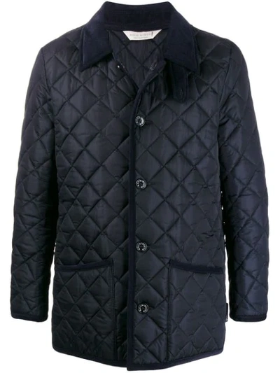 Mackintosh Waverly Navy Nylon Quilted Jacket|gq-1001 In Blue