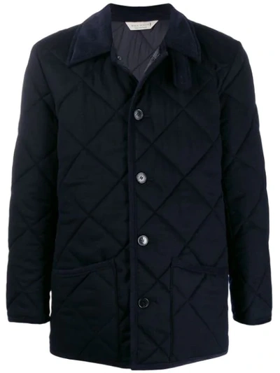 Mackintosh Waverly Navy Quilted Wool Jacket|gq-1001 In Blue