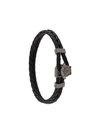 Versace Medusa Head Knot Bracelet In Black