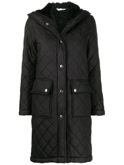Mackintosh Grange Black Quilted Hooded Coat | Lq-1001