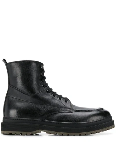Henderson Baracco Fur-lined Boots In Black