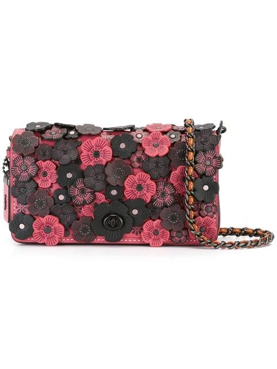 Coach Flower Embellished Crossbody Bag | ModeSens