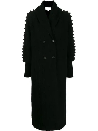 Temperley London Chrissie Knit Coat In Bl Black