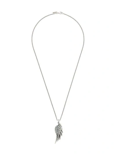 Emanuele Bicocchi Wing Necklace In Metallic