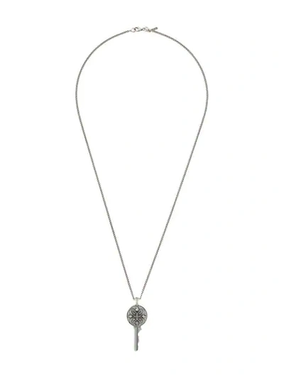 Emanuele Bicocchi Key Pendant Necklace In Silver