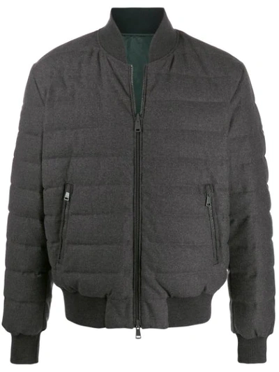 Paul & Shark Down Quilted Jacket In Grey