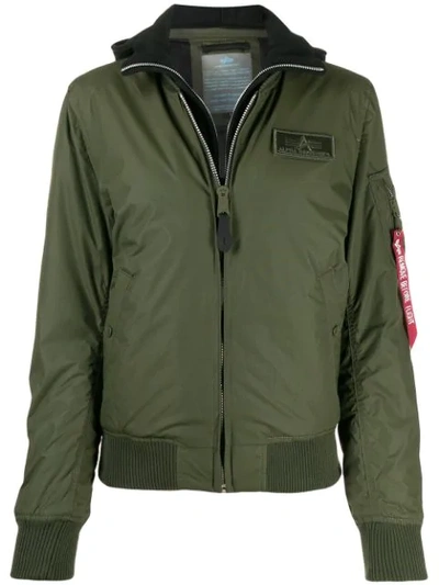 Alpha Industries Ma-1 D-tec Bomber Jacket In Green