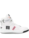 Msgm 'basket' High-top-sneakers In White