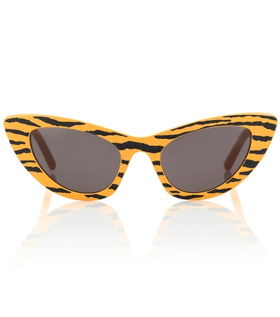 Saint Laurent New Wave Sl 213 Sunglasses In Yellow