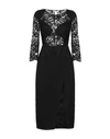 Elisabetta Franchi Midi Dresses In Black
