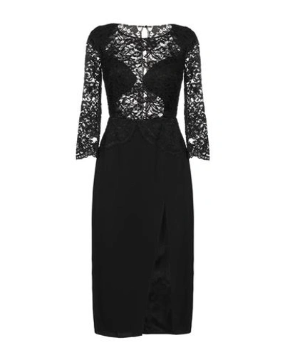 Elisabetta Franchi Midi Dresses In Black