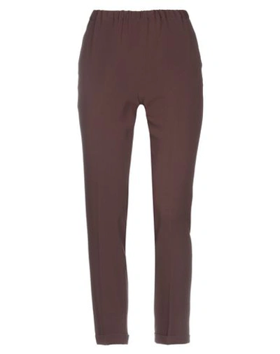 Alberto Biani Pants In Dark Brown