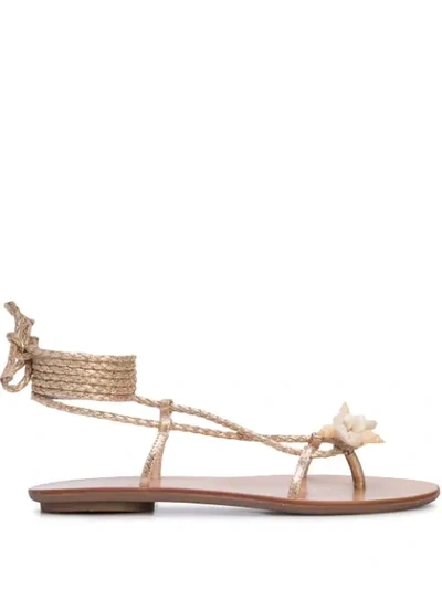 Loeffler Randall Shelly Gladiator Sandals In Gold