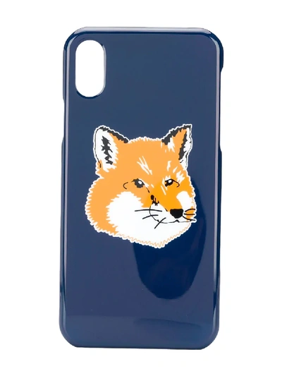 Maison Kitsuné Fox Head Iphone X / Xs Case In Navy
