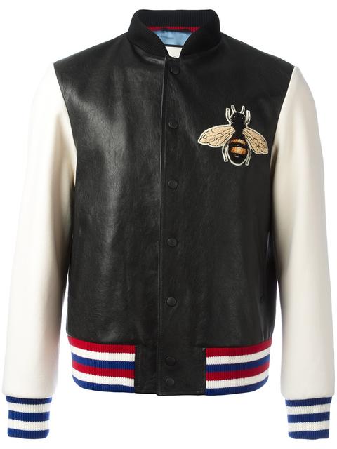 gucci blind for love leather jacket