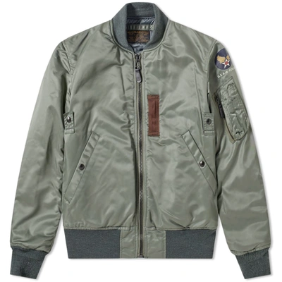 The Real Mccoys The Real Mccoy's Type Ma-1 Flight Jacket In Green