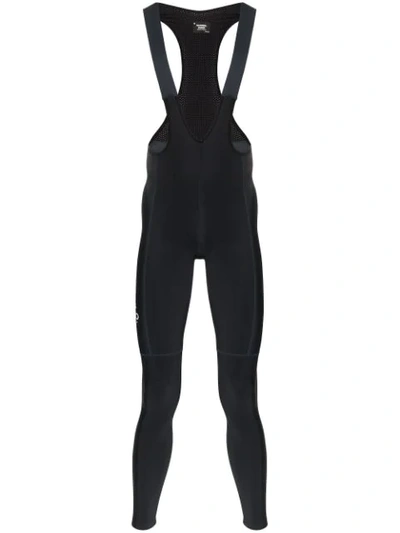 Pas Normal Studios Logo Print Bib Leggings In Grey