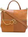 See By Chloé Emy Patchwork Tote Bag In 242 Caramello