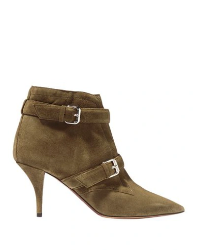 Tabitha Simmons Booties In Military Green