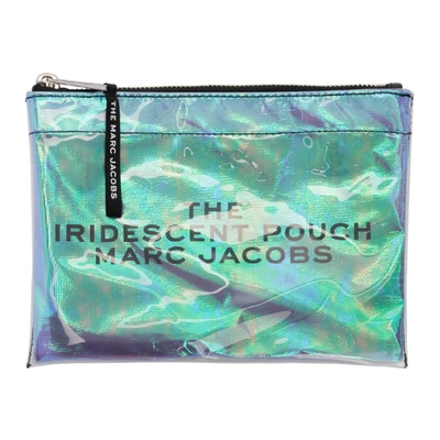 Marc Jacobs Iridescent Pvc Flat Pouch In Multicolor