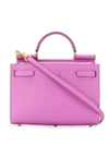 Dolce & Gabbana Medium Calfskin Sicily 62 Bag In Purple