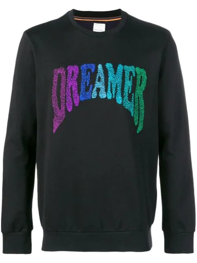 Paul Smith Dreamer Embroidered Sweatshirt In 79 Black