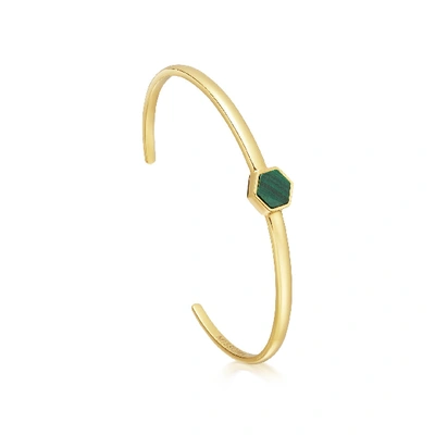 Missoma Malachite Rhea Cage Cuff In Gold