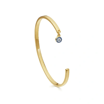 Missoma Pave Evil Eye Charm Cuff In Gold