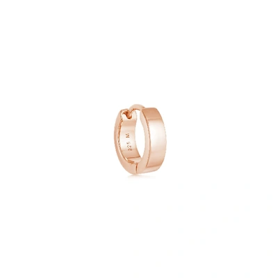 Missoma Rose Gold Single Chubby Huggie In Gold/pink/red