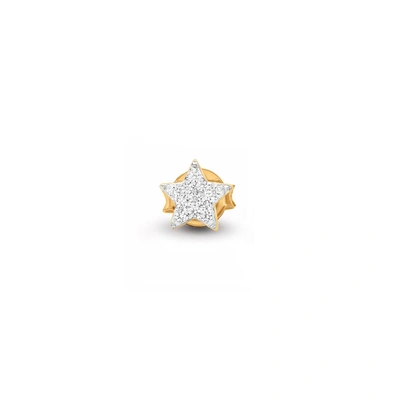 Missoma Pave Single Star Stud Earring 18ct Gold Plated Vermeil/cubic Zirconia